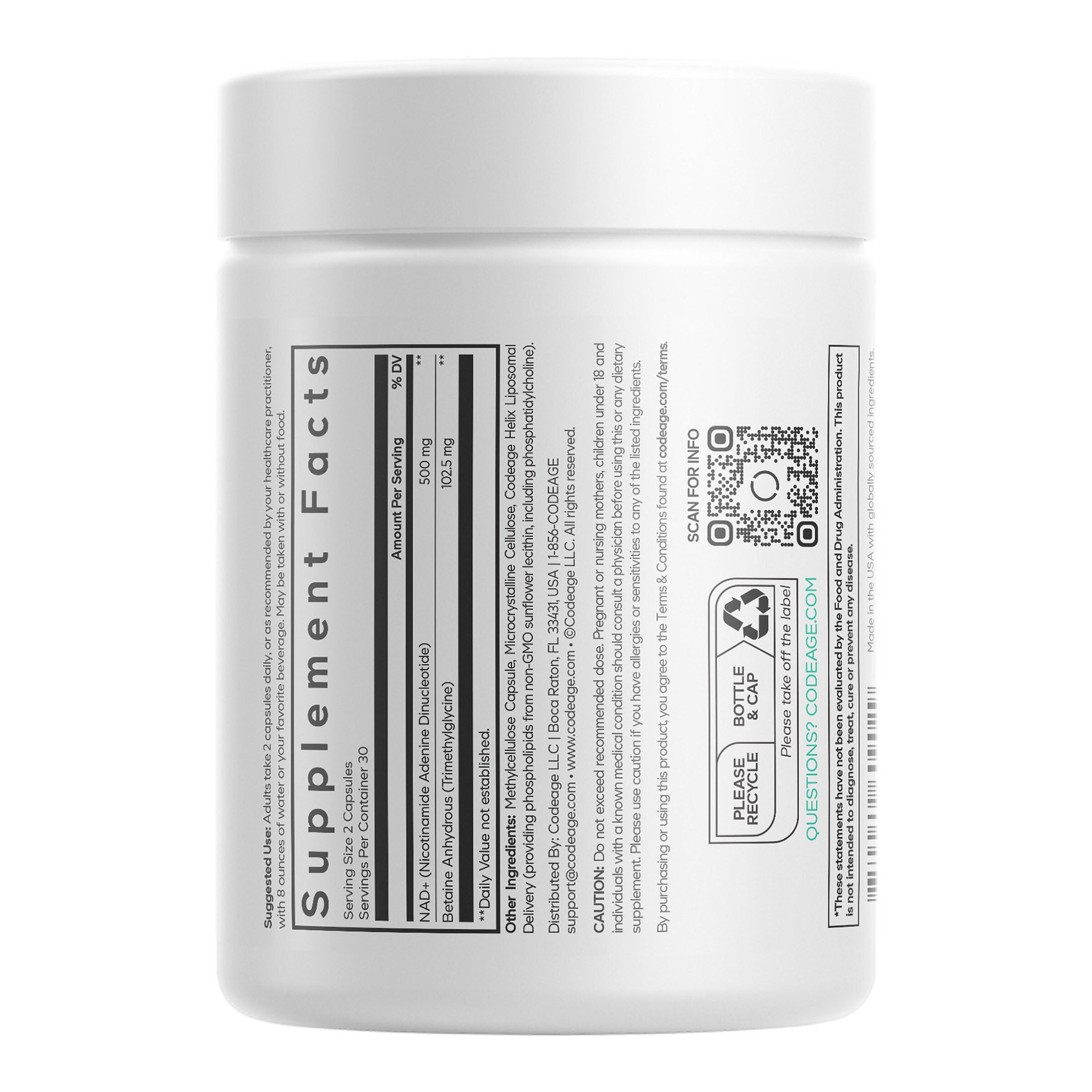 Liposomal NAD+ Eternal - 60 Capsules (30 Servings)  | GNC